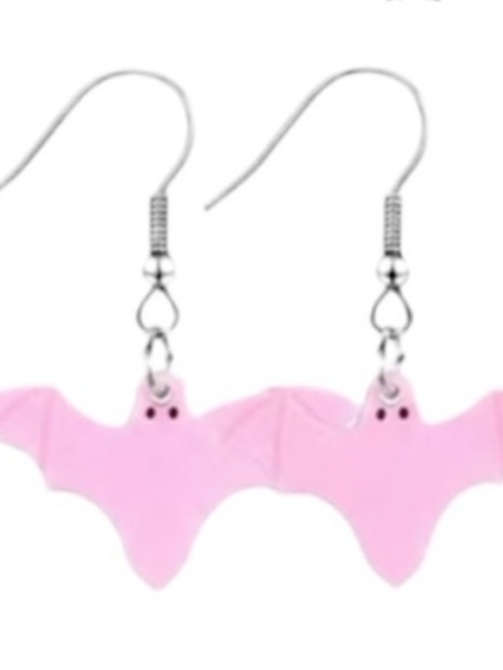 Pink Bat Earrings - Cute for Halloween NEW NWT